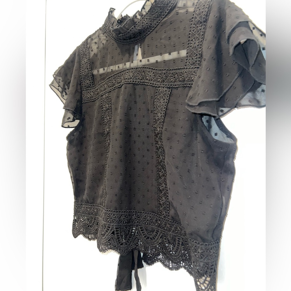 Sheer Bow Blouse